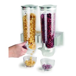 Dispensador de Cereales Pared Doble Lacor 62542|Ideal para Hostelería