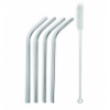 SET 4 PAJITAS INOX 21.5CM CON LIMPIADOR LACOR 63131