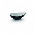 Bol oval de melamina Blanco y Negro "Fuji". Dimensiones 14x8x4 cm. LACOR 63173 (6 unidades)