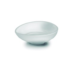 Bol oval de melamina "LacorWhite". Dimensiones 17x13x3 cm. LACOR 63268 (10 unidades)