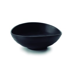 FUENTE OVAL MELAMINA BLACK 17X13X5 CM LACOR 63368