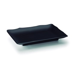 FUENTE RECTANG.MELAMINA BLACK 25X17X3 CM LACOR 63374