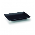 FUENTE RECTANG.MELAMINA BLACK 25X17X3 CM LACOR 63374