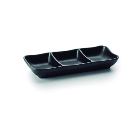 LACOR 63380 BRUNNEN 3 MELAMINSAUCEN SCHWARZ 19X8X3 CM