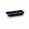 FUENTE 3 SALSAS MELAMINA BLACK 19X8X3 CM LACOR 63380