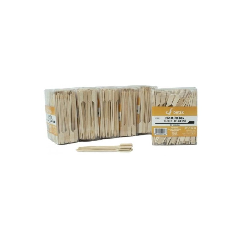 Brochetas de bambú de 10.5cm para pinchos y presentaciones