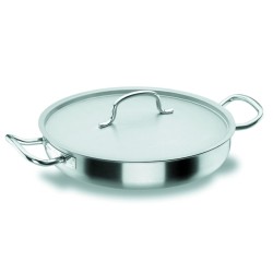 LACOR 50636 Chef classic paellera acero inoxidable con tapa 7.1 l. Ø36x7 cm