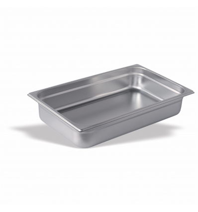 Seis unidades de PUJADAS P120401 Cubeta GN 1/2 profundidad 4 cm inox 18/10 2.2 l.