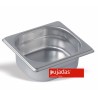 Six units of PUJADAS P132001 GN bucket 1/3 depth 20 cm stainless steel 18/10 7.3 l.