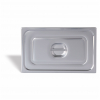 Six units of PUJADAS P160000 Stainless steel lid 18/10 for GN 1/6 bucket