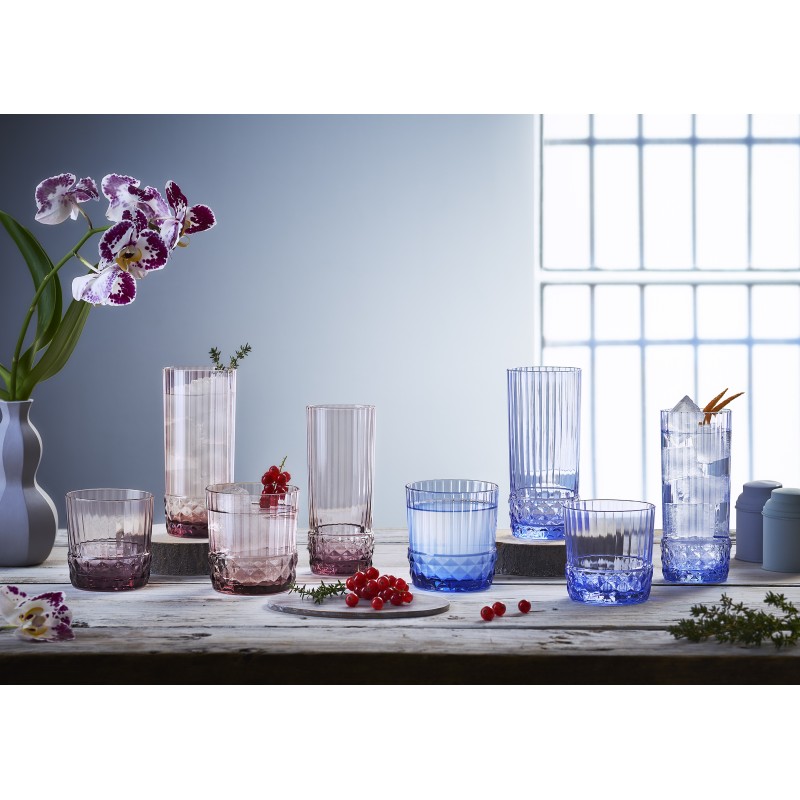 Vaso Americano años 20 Dof Lilac Rose BORMIOLI  37 cc. (6 unid.)