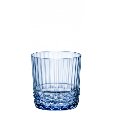 BORMIOLI 122152BBC121990 6 UNIDADES DE AMERICA VASO 20s DOF SAPPHIRE BLUE CAPACIDAD 37 CC