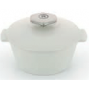 Revol 649549 revolution cocotte redondo c/tapa blanca 0.2 l. Ø10x7.cm