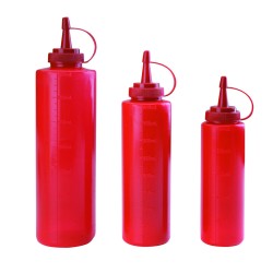 BOTELLA BIBERON POLIETILENO ROJO 25 CL LACOR 61925R (12 UNIDADES)