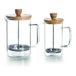CAFETERA FRANCESA P/3 TAZAS C/TAPA MADERA. 35 CL. LACOR 62163