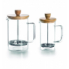 CAFETERA FRANCESA P/3 TAZAS C/TAPA MADERA. 35 CL. LACOR 62163