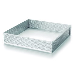 ARO-MOLDE CUAD. PERF. INOX 18/10 7X7X2 CM LACOR 68557