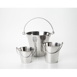 Mini cubo de acero inoxidable "Miniature Collection M". Dimensiones: ø 10X10 cm,capacidad 47 cl. 100% CHEF P/64936  (1 unidad)