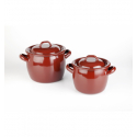 Mini casserole rétro de couleur carrelage pour le modèle rétro "Tradition" XL. Dimensions:Ø 14 cm, hauteur 12 cm, capacité 150 cl. 100% CHEF