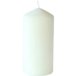 VELA BLANCA EFECTO MATE 50 HORAS 15X7 CM (6 UDS)