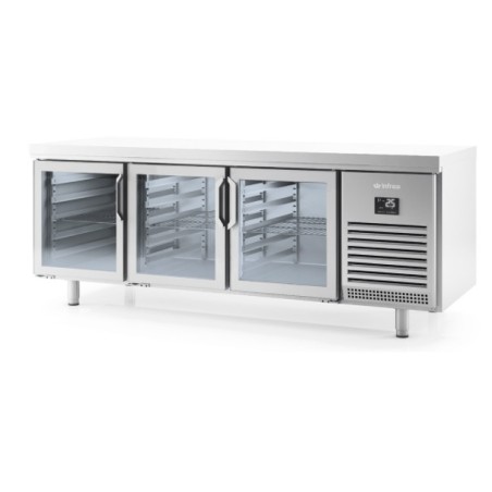 INFRICO MR 2190 CR Mesa refrigeración euronorma 600 x 400 puerta de cristal Series 800