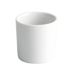 Vaso de chupito mini porcelana Blanco Ming Ventana 4.5X4.5 CM 5 CL. B1196V (6 unidades)