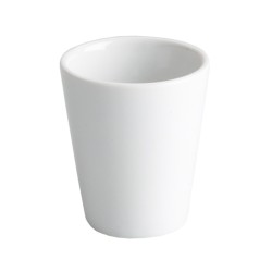 Vaso de chupito mini porcelana Blanco Ming Ventana 5X6 CM 6CL. B1439 (6 unidades)