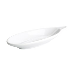 Rabanera con lengüeta porcelana Blanco Ming Ventana 14.5X6X2 CM. B1613 (12 unidades)