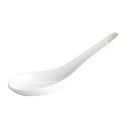 Cuchara china con agujero porcelana blanca 14 cm |Hostelería|240 uds|