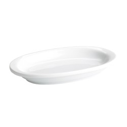 Rabanera oval porcelana Blanco Ming Ventana 14X8.5X1.5 CM. B2137V (6 unidades)