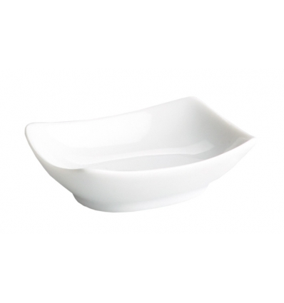 Bandeja mini rectangular porcelana Blanco Ming Ventana 7X5X2 CM. B2362R (12 unidades)