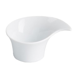 Bol / salsera mini con pico porcelana Blanco Ramses Ming Ventana 9.5x4cm. 5cl.. B4150V (12 unidades)