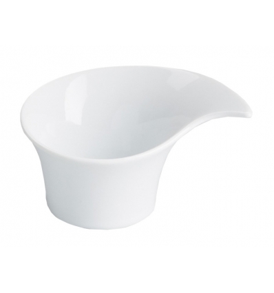 Bol / salsera mini con pico porcelana Blanco Ramses Ming Ventana 9.5x4cm. 5cl.. B4150V (12 unidades)