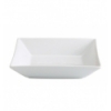 Plato hondo cuadrado porcelana Blanco Ming Ventana 20X20X4 CM. B1225 (6 unidades)