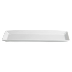 Bandeja rectangular porcelana Blanco Ming Ventana 32.5X15X2.5 CM. B1295 (6 unidades)
