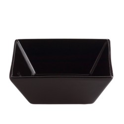 Bol cuadrado porcelana Negro Ming Ventana 8X8X4 CM. B1401V (12 unidades)