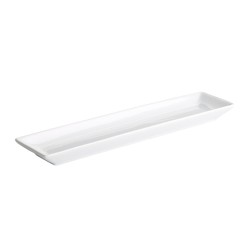 Bandeja rectangular degustación porcelana Blanco Ming Ventana 18X7X2 CM. B1423 (6 unidades)