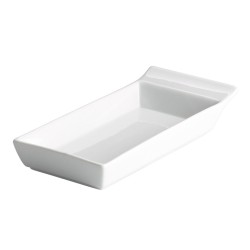 Bandeja rectangular son asa porcelana Blanco Ming Ventana 20X9X3.8 CM CM. B1609 (6 unidades)