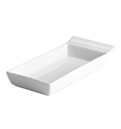 Rectangular tray are Porcelana Blanco Ming Window 20x9x3.8 cm cm. B1609 (6 units)