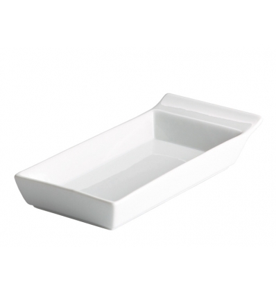 Rectangular tray with white porcelain handle ming window 16x9x3.8 cm cm cm. B1610 (6 units)