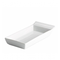 Rectangular tray /rabanera with white porcelain handle ming window 12x9x3.8 cm. B1611 (6 units)