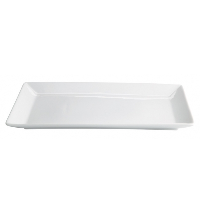 Bandeja rectangular porcelana Blanco Ming Ventana 45.7X28X3.3 CM. B1623 (3 unidades)