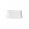 Plato para aperitivo mini cuadrado porcelana Blanco Ming Ventana 7X7X1 CM.. B2076R (12 unidades)