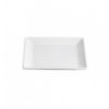 Plato para aperitivo mini cuadrado porcelana Blanco Ming Ventana 9X9X1 CM.. B2077R (12 unidades)