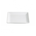 Plato para aperitivo mini cuadrado porcelana Blanco Ming Ventana 12X12X1.5 CM.. B2078V (6 unidades)