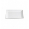 Plato para aperitivo mini cuadrado porcelana Blanco Ming Ventana 12X12X1.5 CM.. B2078V (6 unidades)