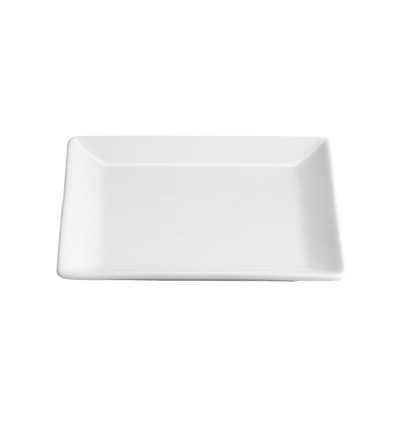 Plato pan cuadrado porcelana Blanco Ming Ventana 16X16X1.5 CM. B2079R (6 unidades)