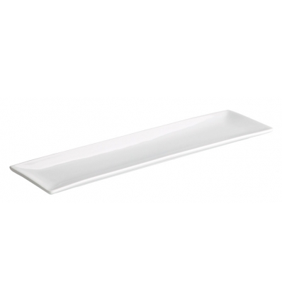 Rectangular tray / Rabanera Porcelain white ming window 30x8x1.5 cm .. B2412 (6 units)