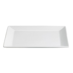 Plato llano rectangular porcelana Blanco Ming Ventana 28X24X2.5 CM.. B2492 (6 unidades)