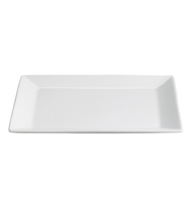 Plato llano rectangular porcelana Blanco Ming Ventana 28X24X2.5 CM.. B2492 (6 unidades)